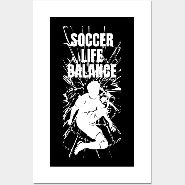 Soccer Life Balance Wall Art by mikapodstore